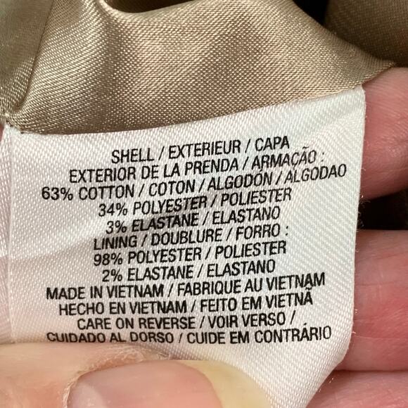 Tahari Size 12 Cotton Blend Flattering Colorblock Sheath Dress Formal Career - Picture 7 of 7